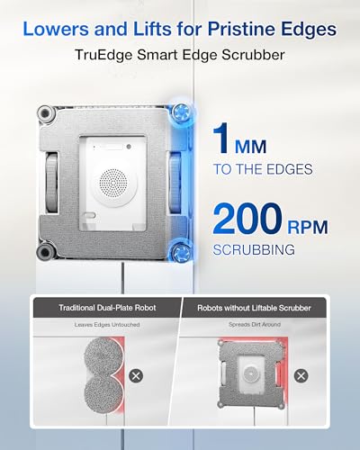 ECOVACS WINBOT W2S Omni Window Cleaning Robot, with 6-in-1 Multifunction Station, TruEdge Edge-to-Edge Precision, Triple Wide-Angle Spray Nozzles, 12-Level Safety System, Dual Power Modes - size: W2S OMNI