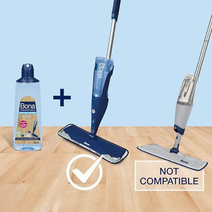 Bona Hardwood Floor Cleaner Spray Mop Cartridge - 34 fl oz - Unscented - Refillable - Residue-Free Floor Cleaning Solution for Bona Spray Mops for Wood Floors - size: 34 Fl Oz (Pack of 1)