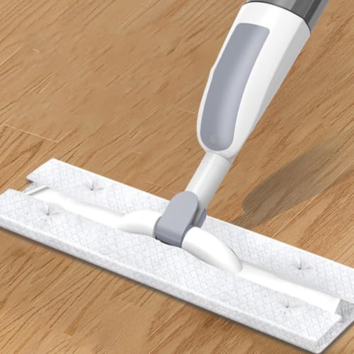 Mop with Sprayer - Dry Wet Duster Washable Pad, Floor Cleaning Kit, Stainless Steel Accessory Case Unit, Technical PP Hardware | for Kitchen Home Tile Laminate Apartment Bathroom 120cm