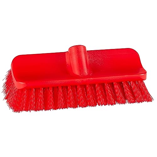 Remco - A Vikan Company ColorCore 10" High-Low Deck Brush, Stiff - color: Red