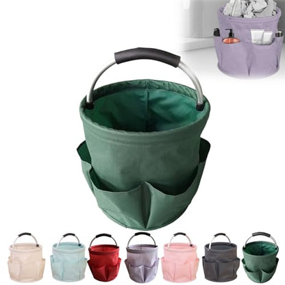 Professional Cleaning Caddy Organizer - 11" Wearable Cleaning Supply Bag with Adjustable Shoulder Strap & Handle - Housekeeper Essentials Organizer for Detailing Tools & Supplies (Green) - color: Green
