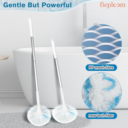 Tub Tile Scrubber Brush with 48" Long Handle, 2026 Version 1 Pc Non-Scratch Soft Tub Mop, All-in-One Adjustable Bathroom Brush for Bathtub, Shower, Sink, Faucet, and Wall Tile（1）