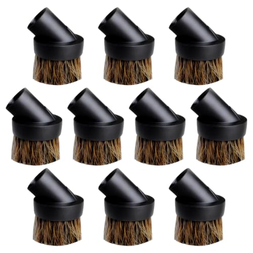 Selgo niversal Vacuum Cleaner Dusting Brush with Horse Hair Bristles, Black (Dusting Brush), Pack of 10 - size: Dusting Brush