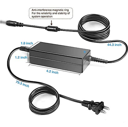 24V AC/DC Adapter Compatible with AlfaBot X6 Automatic Smart Glass Window Cleaning Robot Vacuum Cleaner 14.8V Li-ion Battery WTA120-2400375-T TDX-2403750 24VDC 90W Power Supply Cord Charger