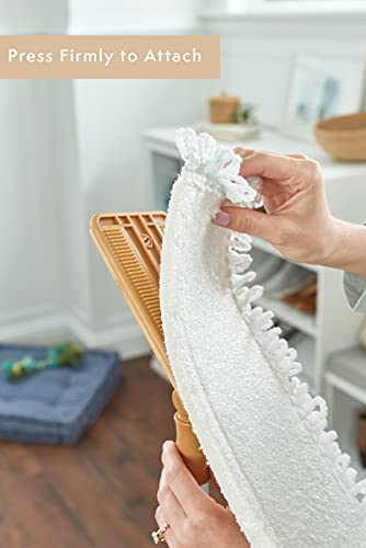 Harper Live.Love.Clean. Bamboo 2-in-1 Smooth Surface Wet/Dry Dust Mop with (2) Washable Pads for Cleaning Dust, Pet Hair & Fine Dry Dirt - style: Bamboo Wet/Dry Dust Mop