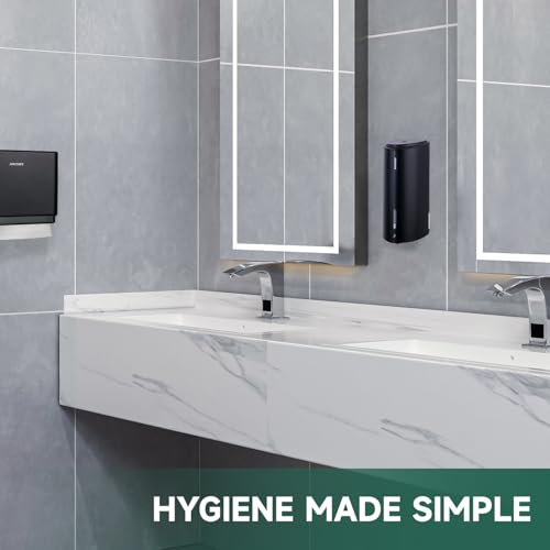 anydry 29fl.oz/850ml Commercial Automatic Liquid Soap Dispenser Wall-Mounted Large Capacity Model AD1209 Black - color: Black