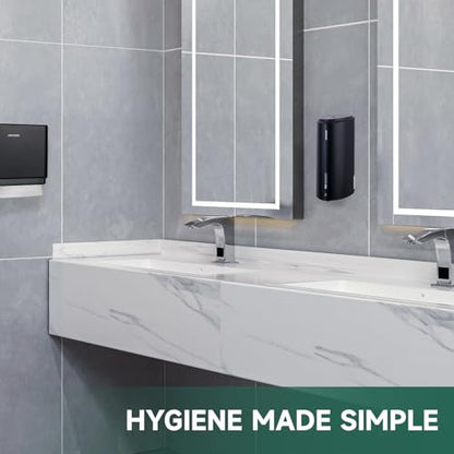 anydry 29fl.oz/850ml Commercial Automatic Liquid Soap Dispenser Wall-Mounted Large Capacity Model AD1209 Black - color: Black