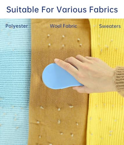 Fabric Shaver, Electric Lint Remover for Clothes & Furniture, Sweater Shaver & Pilling Remover, Depiller with 2 Extra Blades Included, Lint Shaver for Clothing - Battery Operated