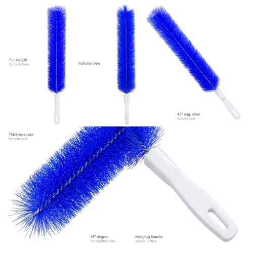 6 Pack Fan Cleaner Brush, Bendable Fan Cleaning Tool, No Disassembly Fan Blade Cleaner, Reusable Fan Duster for Ceiling Fan, AC Vent, Dryer Vent, Window Blind, Baseboard Gap (6)