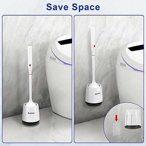 Electric Toilet Brush,Silicone Toilet Brush,Toilet Bowl Brush and Holder Set with Ventilated Holder,Toilet Brush, Floor Standing, Wall Mounted Without Drilling，Rechargeable - size: 1pack