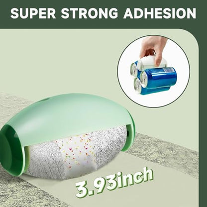 Washable Lint Roller, Portable & Reusable Lints Roller, Travel Lint Roller Mini Lint Rollers for Lints Hair, Clothes (2pcs White) - color: 2pcs White