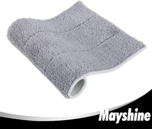 MAYSHINE 12 Pack Microfiber Head Flip Mop Refill Washable Pads Cleaning Replacement for Wet Mop and Dry Dust Mop, Machine Washable, 15.4 X 8.8 Inches, All Surface Cleaning - size: 12 Pack