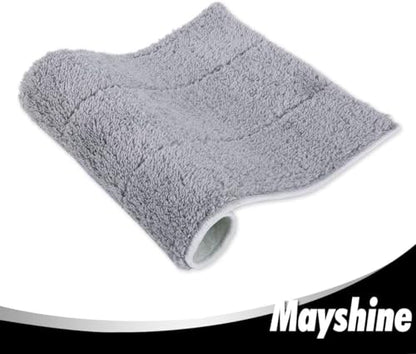 MAYSHINE 12 Pack Microfiber Head Flip Mop Refill Washable Pads Cleaning Replacement for Wet Mop and Dry Dust Mop, Machine Washable, 15.4 X 8.8 Inches, All Surface Cleaning - size: 12 Pack