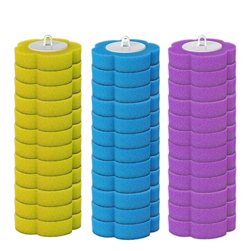 Disposable Toilet Cleaning System: Toilet Brush & Holder Kit with 18PCS Pre-Soaked Cleaner Wall-Mount Scrubbing Toilet Brush Bathroom Cleaning Kit (36-Pack Mixed Brush Heads) - color: 36-pack Mixed Brush Heads