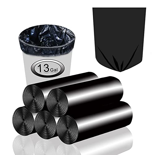 Trash Bags 13 Gallon Tall Kitchen Garbage Bags, Inwaysin Recycle Bags, Biodegradable Black Trash Bags, 75ct - style: 13Gal-Black-75