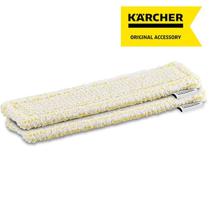 Kärcher WV Window Pads for Indoor Use - Microfiber Window Cloths - Compatible with WV 1 and WV 6 Electric Window Vacuum Squeegees - 2 Pack - style: Indoor Pads