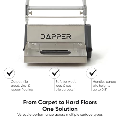 18" Counter-Rotating Brush (CRB) Commercial Carpet & Hard Floor Cleaning Machine – 450 RPM, Quiet 53 dBA, Heavy-Duty 53 lb Scrubber – Ideal for Gyms, Retail & Mid-Size Facilities - size: 18"