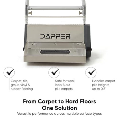 18" Counter-Rotating Brush (CRB) Commercial Carpet & Hard Floor Cleaning Machine – 450 RPM, Quiet 53 dBA, Heavy-Duty 53 lb Scrubber – Ideal for Gyms, Retail & Mid-Size Facilities - size: 18"