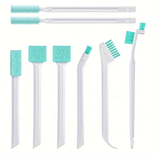 Household Gap Cleaning Brush, Detail Tiny Scrub Cleaner Brush for Small Space Gaps Corner, Crevice Cleaning Tool Set for Window Groove, Track, Humidifier, Car, Bottle, Keyboard (8pcs) - color: 8pcs
