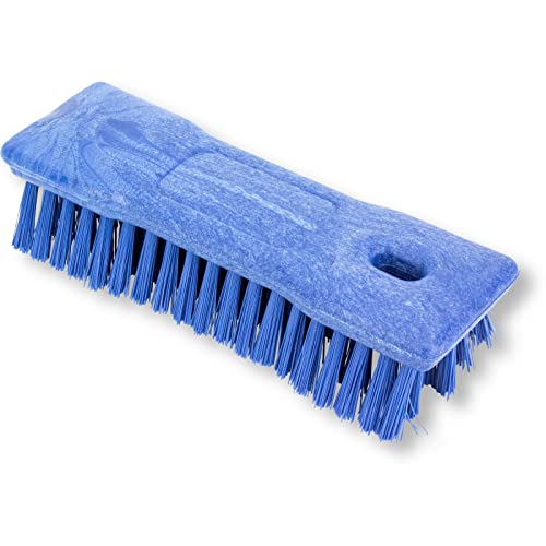 SPARTA Comfort Grip Scrub Brush Hand Brush for Bathroom, Kitchens, Countertop, Plastic, 2 Inches, Blue - color: Blue