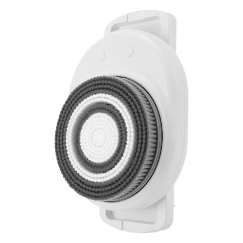 BRRNOO Wall Mounted Body Brush, Electric Shower Brush with Sliding Rail and 3 Rotating Heads, Adjustable Height up to 25.19 Inches, 3 Speed Settings for Full Body Exfoliation and