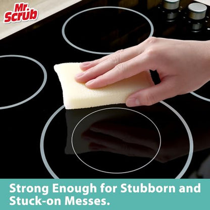 Sponges Kitchen Scrub Dish Sponge Scouring Pad, 24 Pads Cleaning Brush Dishwasher Soap Supplies, Dishwashing Dinnerware Towels Sink Pan Pot Cloth Rags Holder Bathroom Bathtub - size: 24 Pack