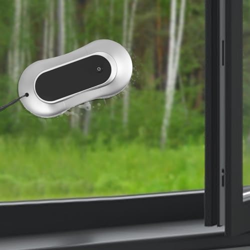 Window Cleaner Robot, Smart Glass Cleaning Robot with Dual Spray, 3200Pa Suction Protection, Remote Control Window Washing Robot for Home Office