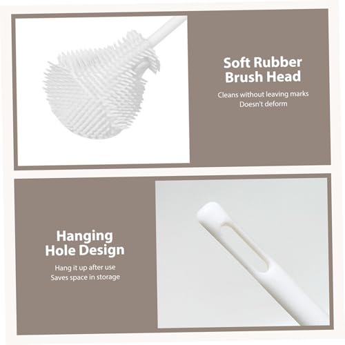 Long Handle Water Bottle Cleaner 360° Flexible Silicone Brush use for Cleaning Narrow Jars Mugs and Baby Bottles - color: 1pc