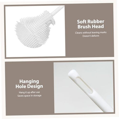 Long Handle Water Bottle Cleaner 360° Flexible Silicone Brush use for Cleaning Narrow Jars Mugs and Baby Bottles - color: 1pc