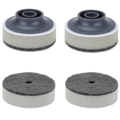 DAPOWER Replaceable Brush Head - 4 Pack (Grey - Scrub Sponge) - color: Grey - Scrub Sponge