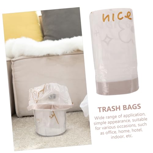 Mikinona 60Pcs Thickened Drawstring Trash Bags Large Capacity Garbage Bags Tear Resistant Handheld Pouches for Home Office Bedroom Kitchen Use
