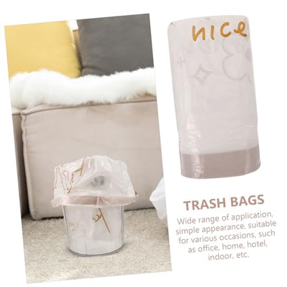 Mikinona 60Pcs Thickened Drawstring Trash Bags Large Capacity Garbage Bags Tear Resistant Handheld Pouches for Home Office Bedroom Kitchen Use