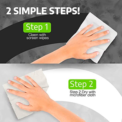 Screen Wipes Individually Wrapped, EOTW Pre-moistened Computer Phone Lens Cleaning Wipes for iPhone iPad Tablet PC Computer LED Screen, Pack of 400 - size: 1 Count (Pack of 400)