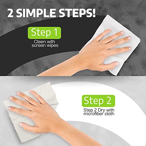 Screen Wipes Individually Wrapped, EOTW Pre-moistened Computer Phone Lens Cleaning Wipes for iPhone iPad Tablet PC Computer LED Screen, Pack of 60 - size: 60 Count (Pack of 1)
