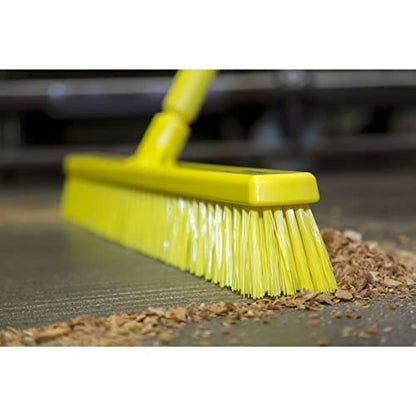 Vikan 31743 Broom,Push,Soft/Stiff,16.5",PP/PBT,Blue - color: Blue, size: 3174