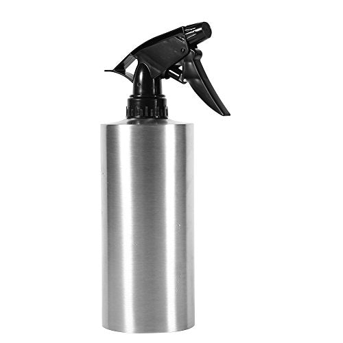Fdit Stainless Steel Hand Pressing Watering Can with Spray Nozzle (550ml)