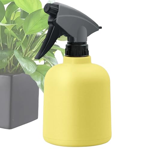600ml Adjustable Leakproof Misting Water Sprayer - Empty Spray Bottles | Gardening, Cleaning Indoor Outdoor Home Yard Backyard Lawn Plant Care Tool - color: Yellow