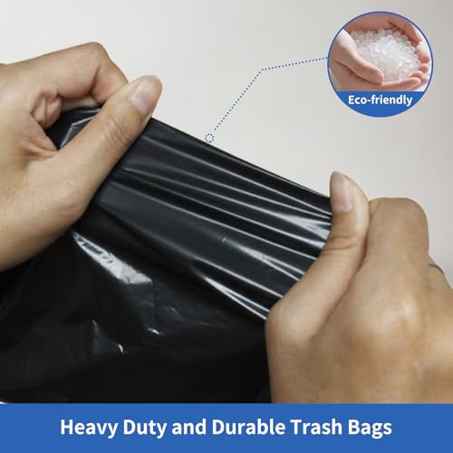 13 Gallon Multipurpose Tear-Resistant Trash Bags,Heavy Duty,Tastless and Black Garbage Bags(100 Count,60x80cm) - size: 1 Count (Pack of 100), style: 13Gallon(100Counts)Black