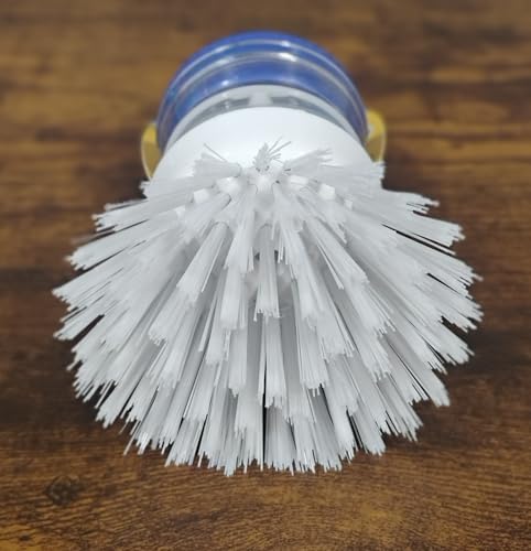 Kitchen Soap Dispensing Brush with Soap Storage Container