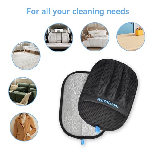 AstraLoom Pet Hair Removal Glove for Cats & Dogs,Reusable Electrostatic Pet Hair Remover Tool for Furniture, Carpet, Clothing, Car Seat (1PCS)