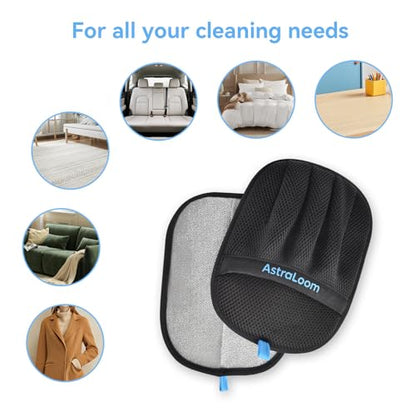 AstraLoom Pet Hair Removal Glove for Cats & Dogs,Reusable Electrostatic Pet Hair Remover Tool for Furniture, Carpet, Clothing, Car Seat (1PCS)