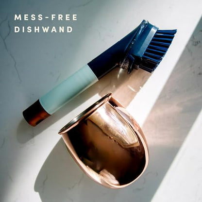 Brite by Scotch-Brite Limited Edition Mess-Free Dishwand, Sleek and Stylish Dish Brush with Soap Dispenser Handle (Pack of 4) - size: (Pack of 4)