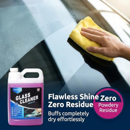 Magic Finish Car Glass Cleaner (1 Gallon) – Ammonia-Free Window Cleaner Spray for Interior & Exterior Auto Glass – Anti-Fog, Streak-Free Car Cleaning Supplies for Tint, Mirrors & Screens - size: 128 Fl Oz (Pack of 1)