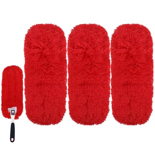 Reusable Microfiber Duster Refills Compatible with OXO & MR.SIGA Duster - Washable Duster for Household Cleaning Dusting Furniture Blind Ceiling Fan 3Pack (Handle NOT Included) - color: 3 Pack