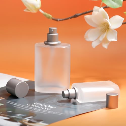 100ml/3.4 Oz Frosted Glass Spray Bottle Perfume Atomizer,Refillable Perfume Spray Bottle Perfume Bottles Empty with 3 Kinds of Perfume Dispenser (Frosted Glass 100ml) - style: Frosted Glass 100ml