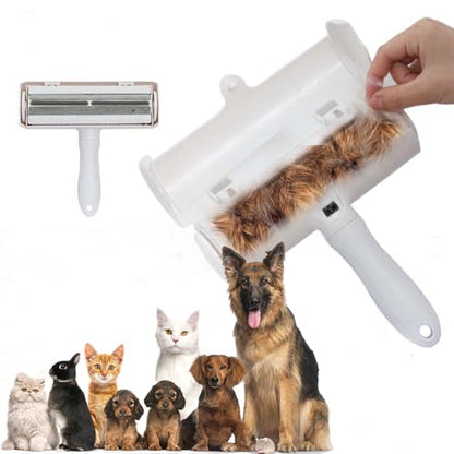 Pet Hair Remover Tool, Reusable Lint Roller Brush for Cat and Dog Hair and Fur Remover from Sofa, Couch, Furniture, Carpet, Bedding, Clothes and Car Seat. Waterproof, Portable and Easy to Clean-Grey - color: Gray