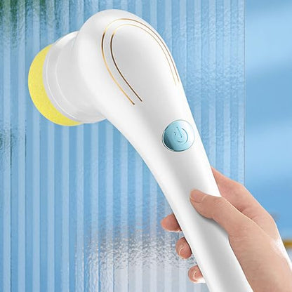Handheld Electric Cleaning Brush Multifunctional with 5 Replacement Brush Heads Cordless Handheld Scrubber for Dish Sofa Carpet Kitchen Bathroom
