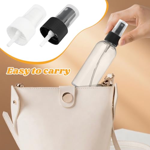10 Pcs Spray Bottle Top, Nozzle Sprayer Tops Replacement, Plastic Pump Sprayer Pump for Essential Oil, Cleaning Solutions, Home cleaning, 24/410 Cap Size(COLOR:Black + White)