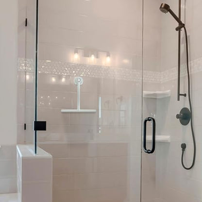 Splash Home Jasmine Eco-Friendly Shower Squeegee, Grey - color: Gray