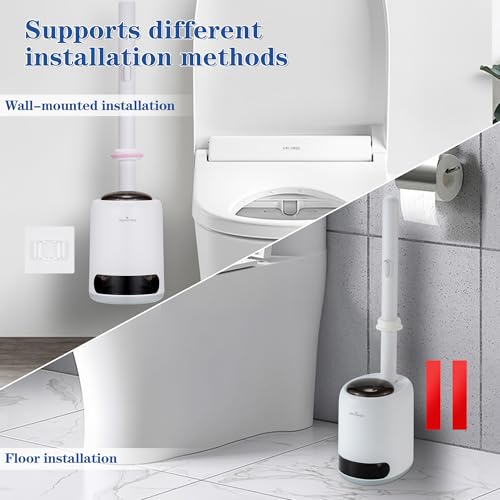 Disposable Toilet Cleaning System, Automatic Pop-Up Toilet Brush, Includes 32 Replacement Brush Heads, 3 Fragrant Tablet,360 deep Cleaning Toilet Brush (1+32) - color: 1-32 Replacement Heads
